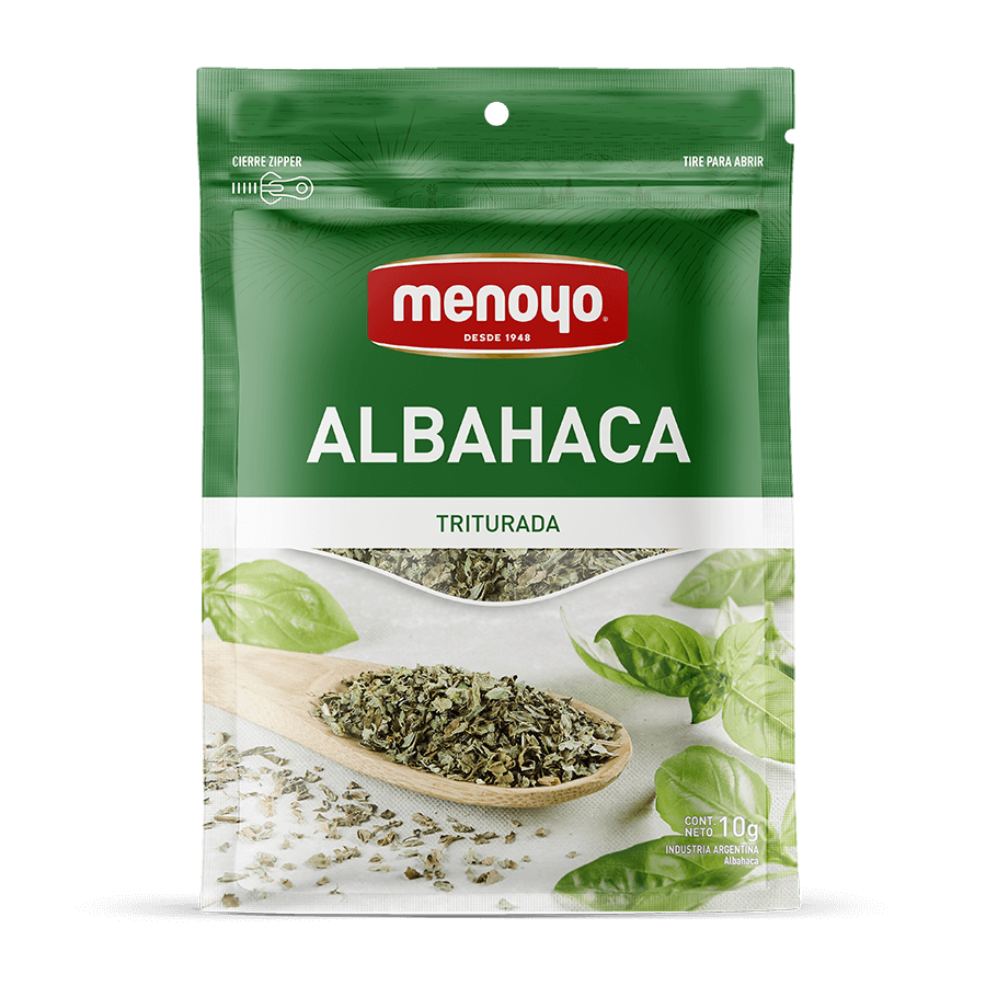Albahaca triturada